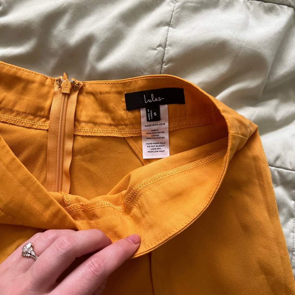 Lulus Out Tonight Mustard Yellow Two-Piece Jumpsuit - Picture 7 of 9